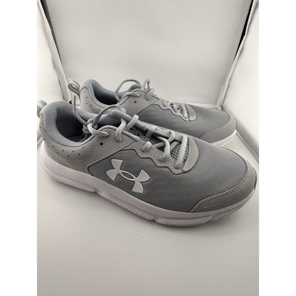 Under Armour Charged Assert 9 Running Sneakers Mens Gray Low Top - 8.5